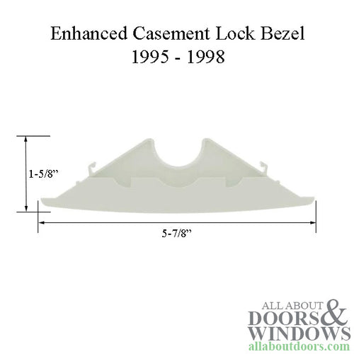 Andersen Lock Bezel For Enhanced Casement Windows White Casement Lock Bezel - Andersen Lock Bezel For Enhanced Casement Windows White Casement Lock Bezel