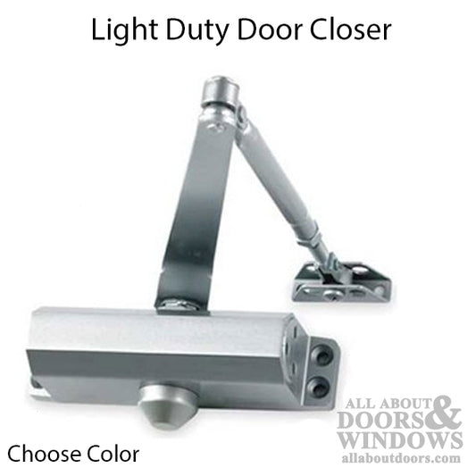 Door Closer # 2 Light Duty - Dual Valve - Choose Color