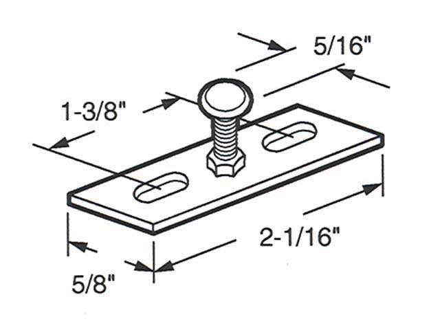 Strike,  1 3/8 inch SGD Surface Mount (Obsolete) - Strike,  1 3/8 inch SGD Surface Mount (Obsolete)