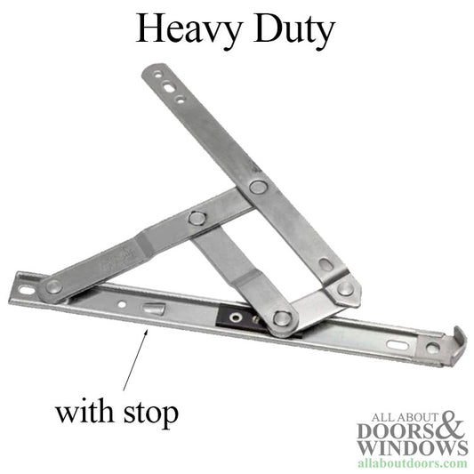 Anderberg 301SS Heavy Duty 4 Bar Window Hinge with Stop Stainless Steel