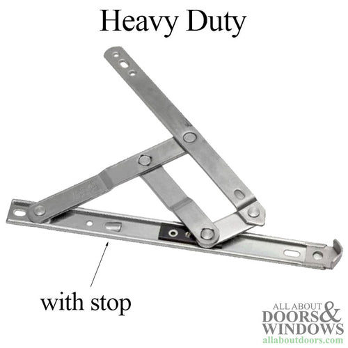 Anderberg 301SS Heavy Duty 4 Bar Window Hinge with Stop Stainless Steel - Anderberg 301SS Heavy Duty 4 Bar Window Hinge with Stop Stainless Steel