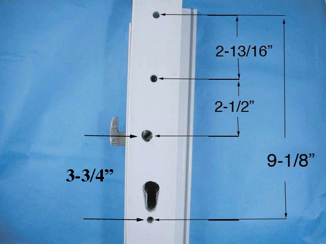 Great Lakes Window Patio Door Handle Set 9-1/8