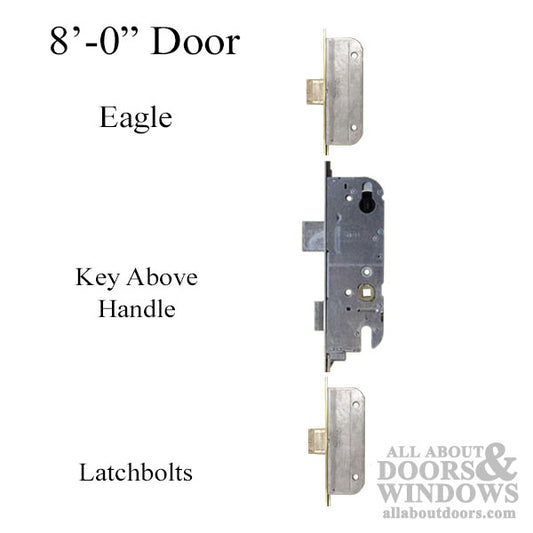 G-U Eagle New Breed Multipoint Lock Kit with Latch Bolts 8-0 Door