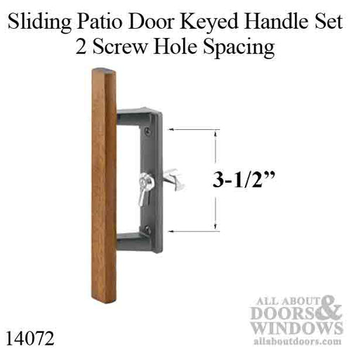 Sliding Patio Door Handle Black Metal With Wood Trim Keyed Sliding Patio Door Handle - Sliding Patio Door Handle Black Metal With Wood Trim Keyed Sliding Patio Door Handle