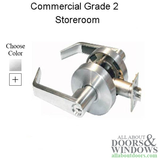 Storeroom Lever Lock, 2-3/4bs,  Commercial Grade 2 Saturn Series