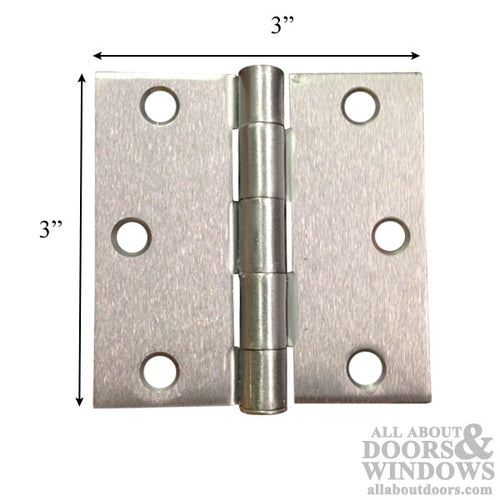 Residential Door Hinges Square Corners Steel Pair - Residential Door Hinges Square Corners Steel Pair