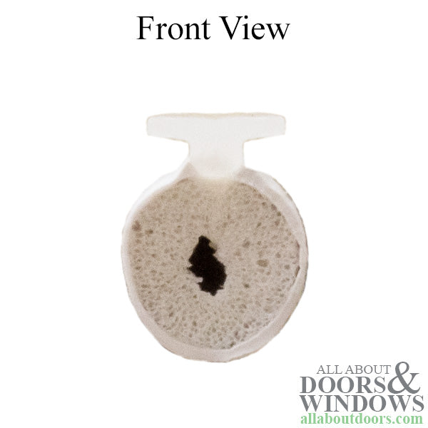 Slide in T-slot  5/16 Bulb, 3/16 Slide On  - White - Slide in T-slot  5/16 Bulb, 3/16 Slide On  - White