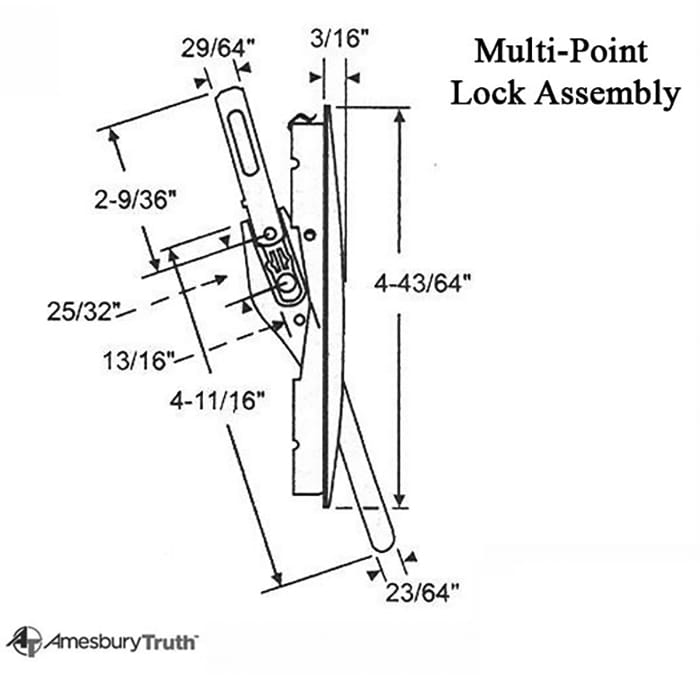 Truth Mirage Multi-Point Lock Assembly - Truth Mirage Multi-Point Lock Assembly