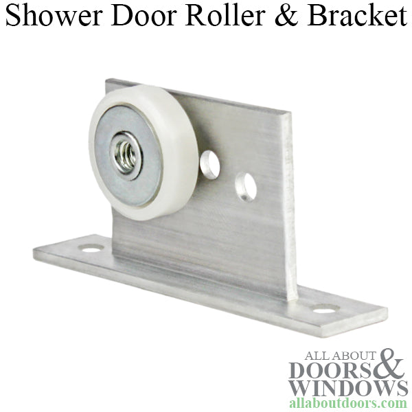 Shower Door Roller with Bracket 3/4