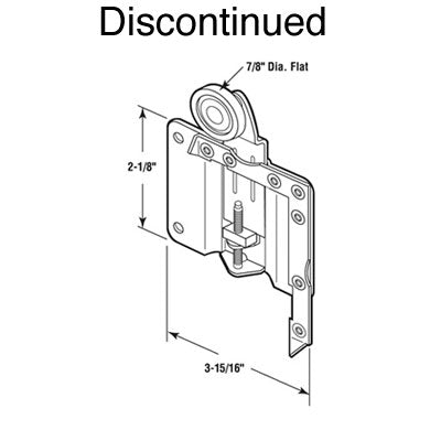 1235 Johnson 7/8 Wheel Top Hung Roller - Sliding Panel Jacket Door - 1235 Johnson 7/8 Wheel Top Hung Roller - Sliding Panel Jacket Door