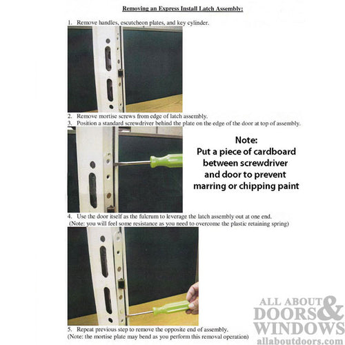 Pella 2 Point Bolt Mortise Lock Body, Storm Door - Choose Color - Pella 2 Point Bolt Mortise Lock Body, Storm Door - Choose Color