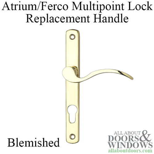 Atrium / Ferco 70mm handle, 7 mm Spindle - Gold - BLEMISHED - Atrium / Ferco 70mm handle, 7 mm Spindle - Gold - BLEMISHED