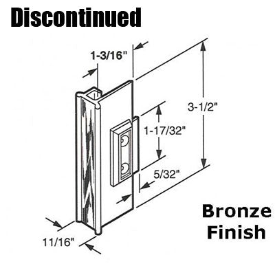 Discontinued Latch & Pull, Sliding Window 3-1/2 Long - Discontinued Latch & Pull, Sliding Window 3-1/2 Long