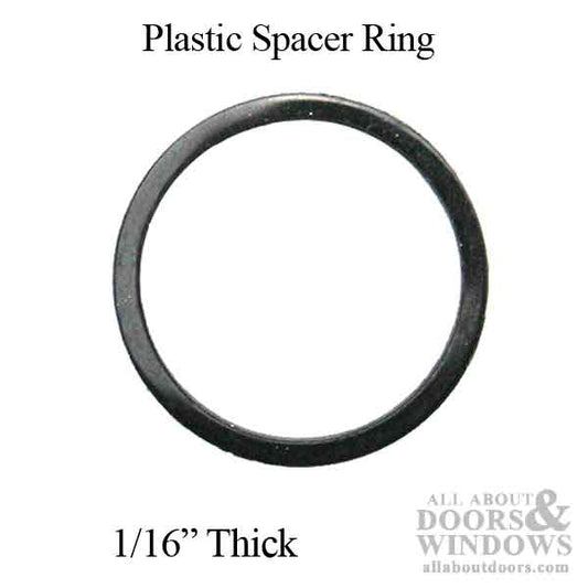 Marks 1/16" plastic cylinder spacer, Black