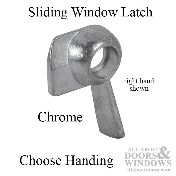 Latch - Vinyl and Aluminum Sash Hardware, Diecast, Chrome - Choose Handing - Latch - Vinyl and Aluminum Sash Hardware, Diecast, Chrome - Choose Handing