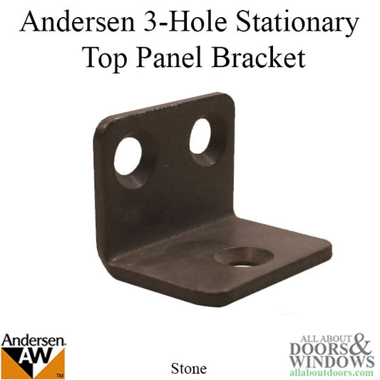3 Hole Stationary Top Panel Top Bracket - Stone
