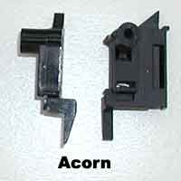 Acorn Tilt Latches, Pair - Black - Acorn Tilt Latches, Pair - Black