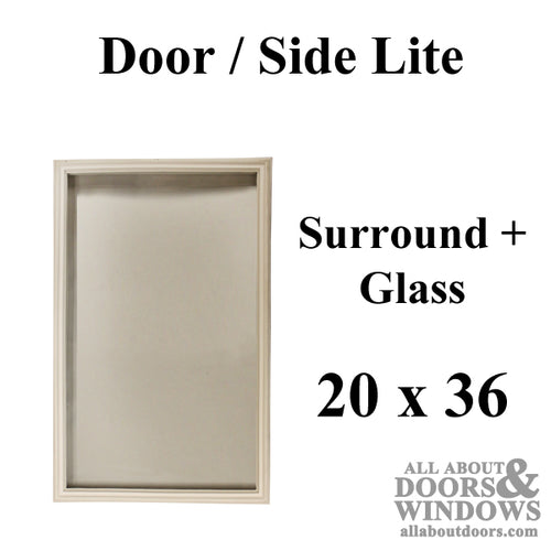 Therma-Tru 20 x 36 Lite Surround, with 1/2 inch Glass  1  LITE - Therma-Tru 20 x 36 Lite Surround, with 1/2 inch Glass  1  LITE