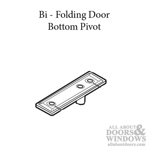 Bottom Pivot, Bifolding Door  9/32 O.D. - Bottom Pivot, Bifolding Door  9/32 O.D.