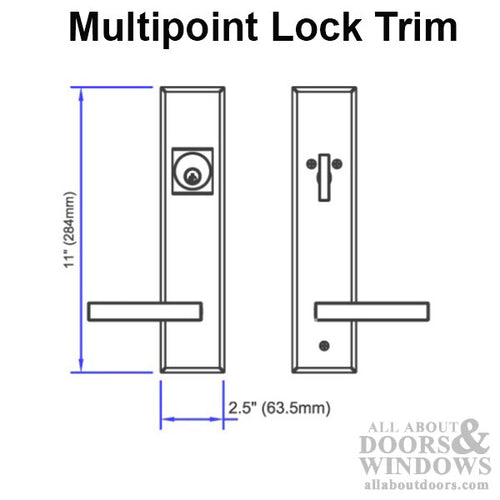 Times Active Keyed Multipoint Lock Trim Schlage 5 Pin Keyway - Times Active Keyed Multipoint Lock Trim Schlage 5 Pin Keyway