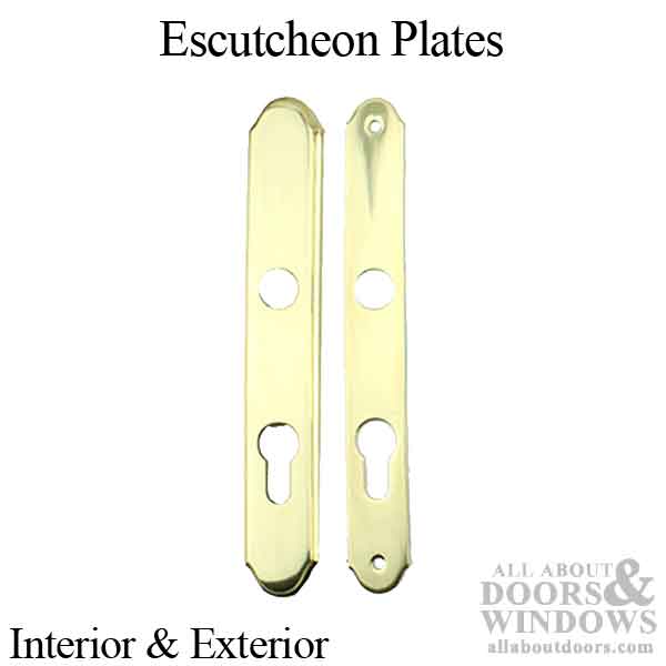 Interior and Exterior Escutcheon Plates - Interior and Exterior Escutcheon Plates