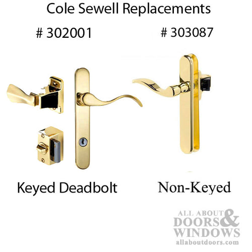Larson Keyed Storm Door Hardware Kit with Plate - Larson Keyed Storm Door Hardware Kit with Plate