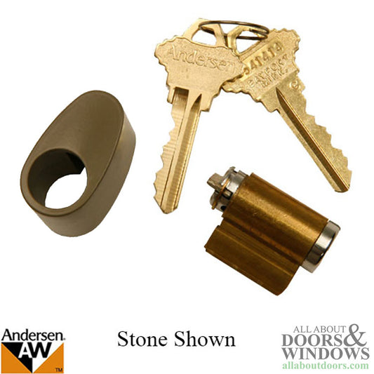 Andersen Tribeca Keyed Door Lock Cylinder with Housing Stone