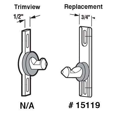 Trimview Inside  Latch w/ Pull  3-1/2  (Obsolete) - Trimview Inside  Latch w/ Pull  3-1/2  (Obsolete)