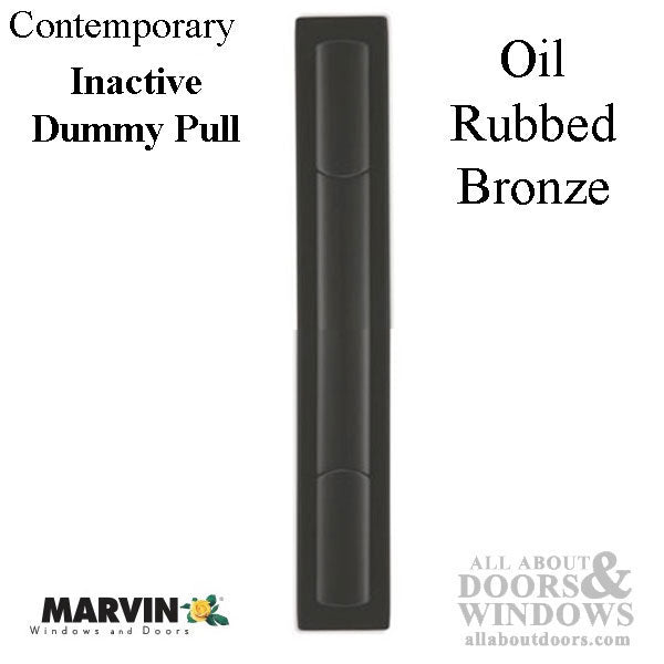 Marvin Contemporary Passive Handle, Ultimate Sliding French Door - Oil Rubbed Bronze PVD - Marvin Contemporary Passive Handle, Ultimate Sliding French Door - Oil Rubbed Bronze PVD