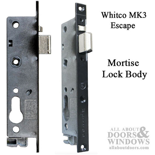 Whitco Tasman MK3 Escape Mortise Lock without Cylinder for Hinged Security Doors - Whitco Tasman MK3 Escape Mortise Lock without Cylinder for Hinged Security Doors