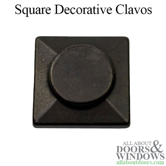 Stone River Bronze Square Decorative Clavos - Dark Bronze