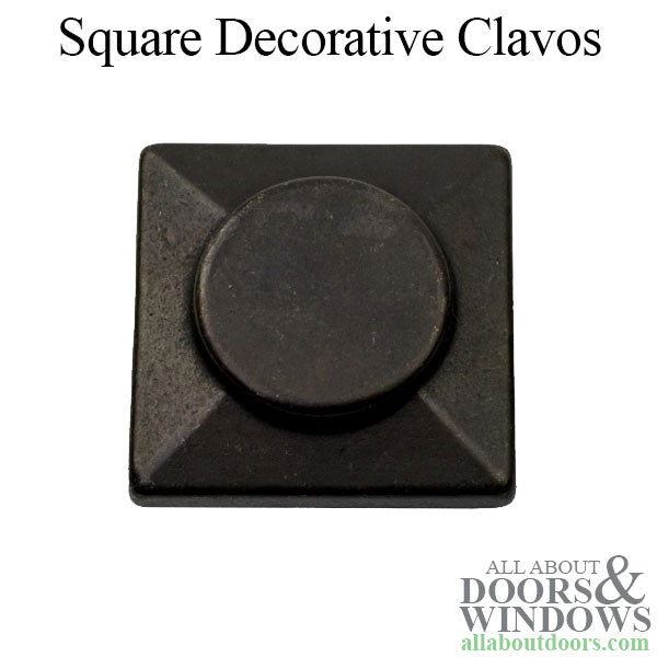 Stone River Bronze Square Decorative Clavos - Dark Bronze - Stone River Bronze Square Decorative Clavos - Dark Bronze