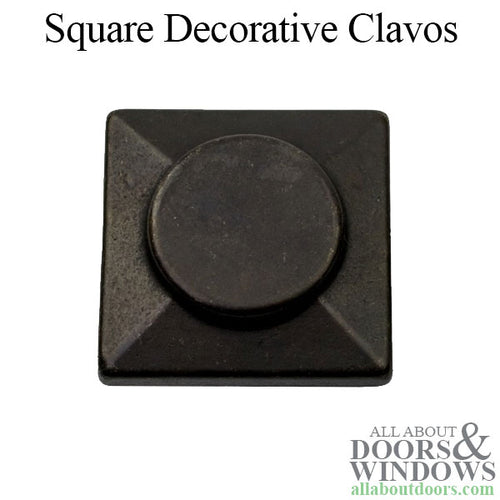 Stone River Bronze Square Decorative Clavos - Dark Bronze - Stone River Bronze Square Decorative Clavos - Dark Bronze