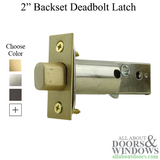 2" Backset Latch, Deadbolt