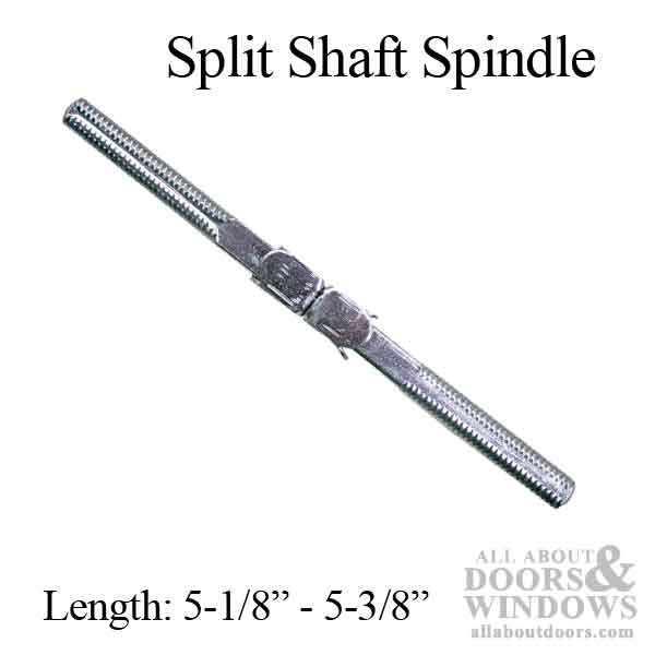 Spindle 1/4x 5-3/8 Inch Swivel Split Shaft for mortise lock - Spindle 1/4x 5-3/8 Inch Swivel Split Shaft for mortise lock