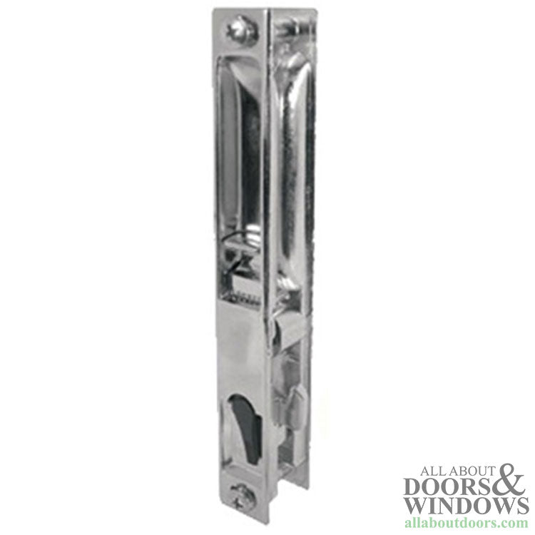 Sliding Patio Door Handleset Flush Tyle Handle 6 5/8 Inch Hole Center Chrome Handle - Sliding Patio Door Handleset Flush Tyle Handle 6 5/8 Inch Hole Center Chrome Handle