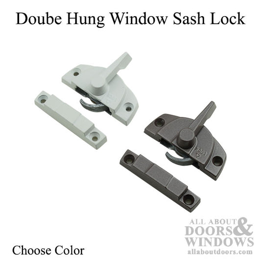 Sash / Cam Lock - Vinyl and Aluminum Sash Hardware, Die-cast - Choose Color