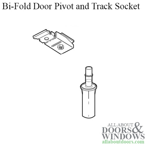 Bi-Fold Door Pivot and Track Socket - Nylon - Bi-Fold Door Pivot and Track Socket - Nylon