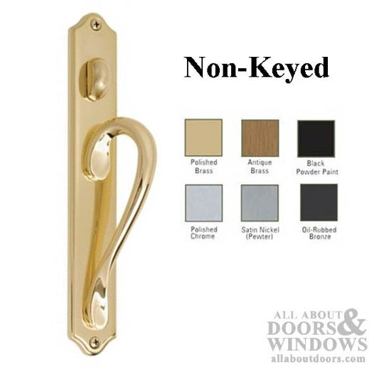 Ashland Inspiration Sliding Glass Patio Door Handle Non Keyed Wide Arch Plate Sliding Door Handle