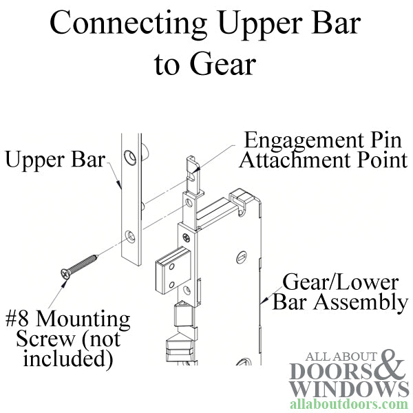 20mm Upper Bar for Sentry Multipoint Lock for 89