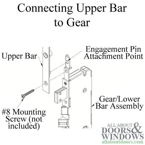 20mm Upper Bar for Sentry Multipoint Lock for 89