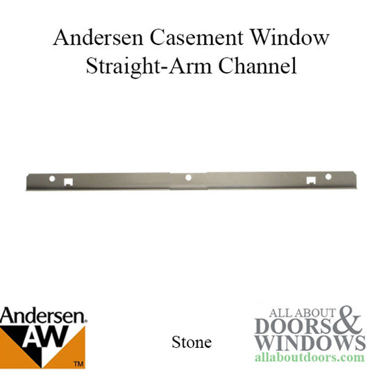 Andersen Window - Primed Wood Casement Channel, Operator , Stone #7191-2