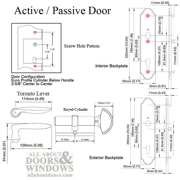 Hoppe Toronto M1020 / 3965N Active Handleset – Rustic Umber - Hoppe Toronto M1020 / 3965N Active Handleset – Rustic Umber