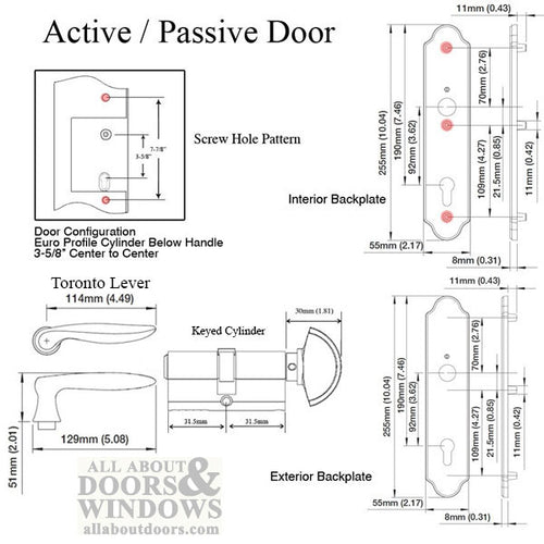 Hoppe Toronto M1020 / 3965N Active Handleset – Rustic Umber - Hoppe Toronto M1020 / 3965N Active Handleset – Rustic Umber