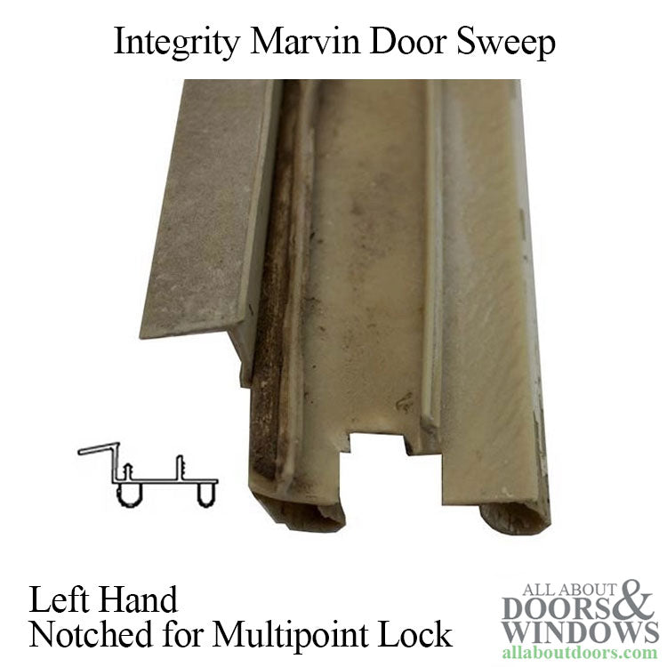 Integrity Door Sweep, Secondary 2-8 Door Left Hand - Integrity Door Sweep, Secondary 2-8 Door Left Hand