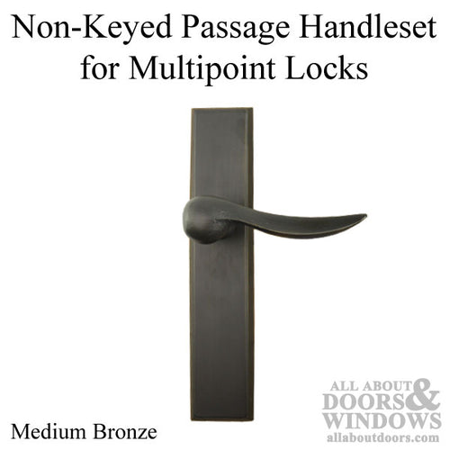 Durango Handleset for Non-Keyed, Passage/Semi-Active for G-U, Biltbest Door, Right - Medium Bronze - Durango Handleset for Non-Keyed, Passage/Semi-Active for G-U, Biltbest Door, Right - Medium Bronze