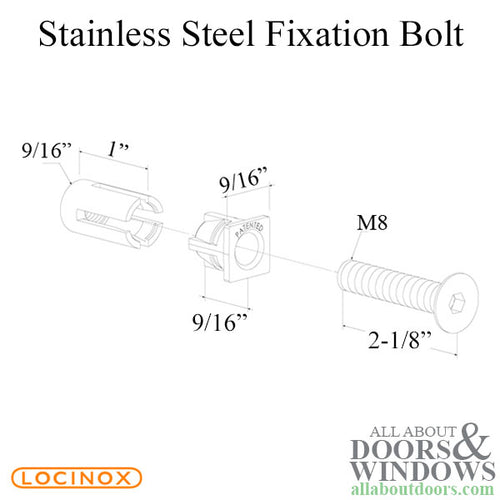 Stainless Steel Fixation Bolt with High Pulling Resistance - Stainless Steel Fixation Bolt with High Pulling Resistance