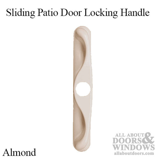 Outside Locking Handle for Patio Door 4-15/16" Screw Hole Spacing