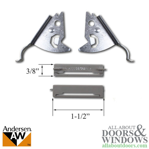 ANDERSEN PERMASHIELD NARROLINE WINDOWS LATCHES INSECT SCREEN PAIR SANDTONE Pair  For Windows From 1991 to Present - ANDERSEN PERMASHIELD NARROLINE WINDOWS LATCHES INSECT SCREEN PAIR SANDTONE Pair  For Windows From 1991 to Present