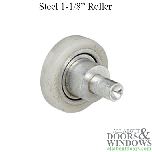 Roller Only,  1-1/8  Diameter Nylon, Flat  Tire